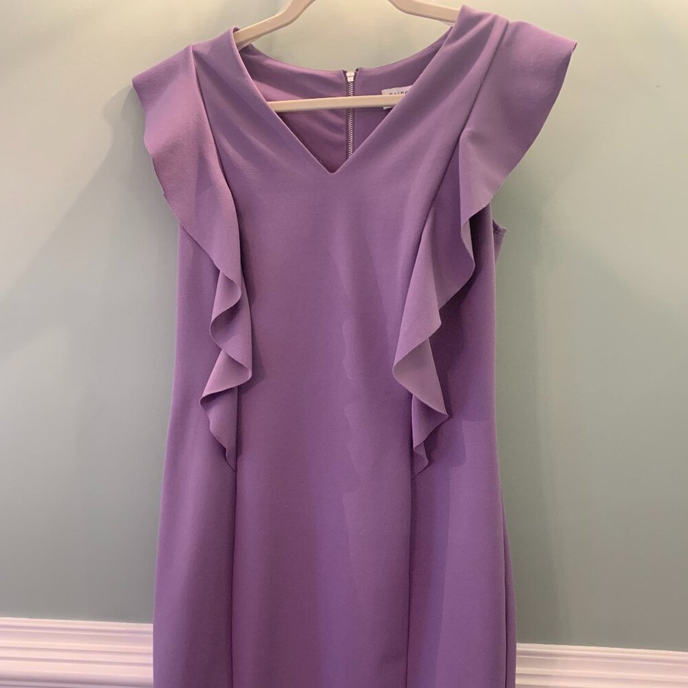 Dress  Women Size 12 En Focus Lavender VNeck